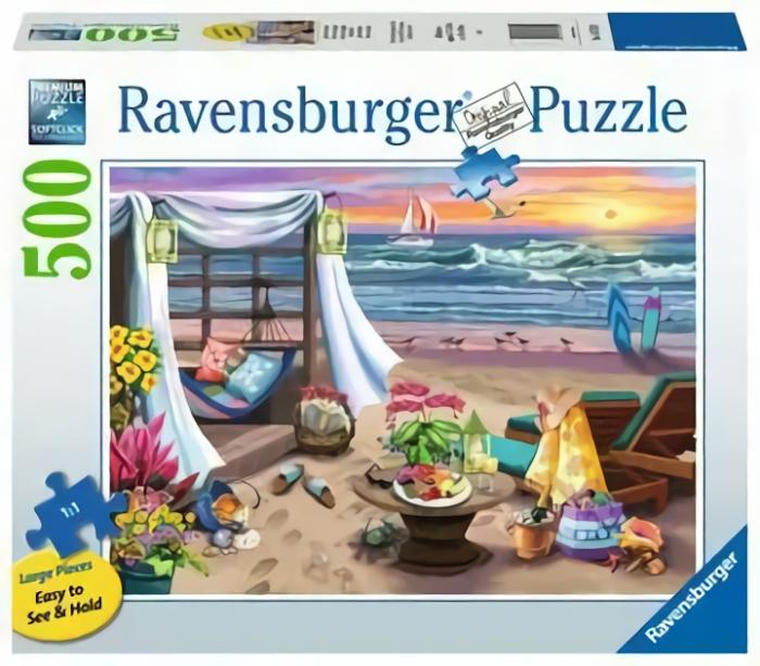 Larges Pieces | Cabana Retreat 500-Piece Puzzle Larges Pieces Larges Pieces