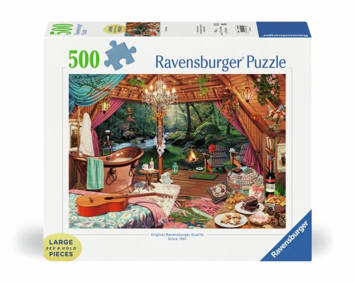 Larges Pieces | Cozy Glamping 500-Piece Puzzle Larges Pieces Larges Pieces