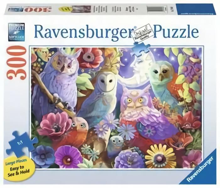 Larges Pieces | Night Owl Hoot 300-Piece Puzzle Larges Pieces Larges Pieces