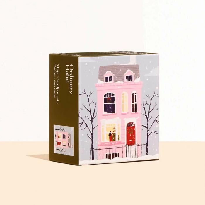 100-199 Pieces | Christmas Pink House 100-Piece Puzzle 100-199 Pieces 100-199 Pieces