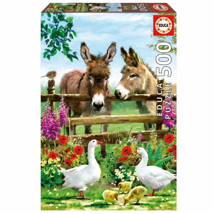 500-600 Pieces | Donkeys 500-Piece Puzzle 500-600 Pieces 500-600 Pieces