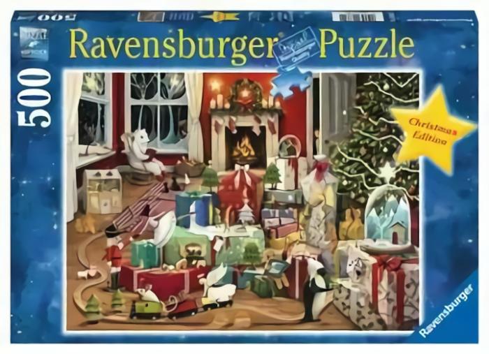 500-600 Pieces | Enchanted Christmas 500-Piece Puzzle Old 500-600 Pieces 500-600 Pieces