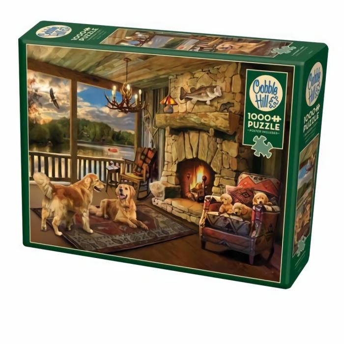 1000 Pieces | Lakeside Cabin 1000-Piece Puzzle 1000 Pieces 1000 Pieces