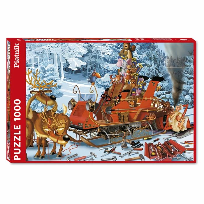 1000 Pieces | Sleigh Repair 1000-Piece Puzzle 1000 Pieces 1000 Pieces