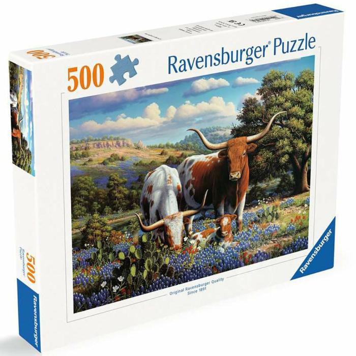 500-600 Pieces | Loving Longhorns 500-Piece Puzzle 500-600 Pieces 500-600 Pieces