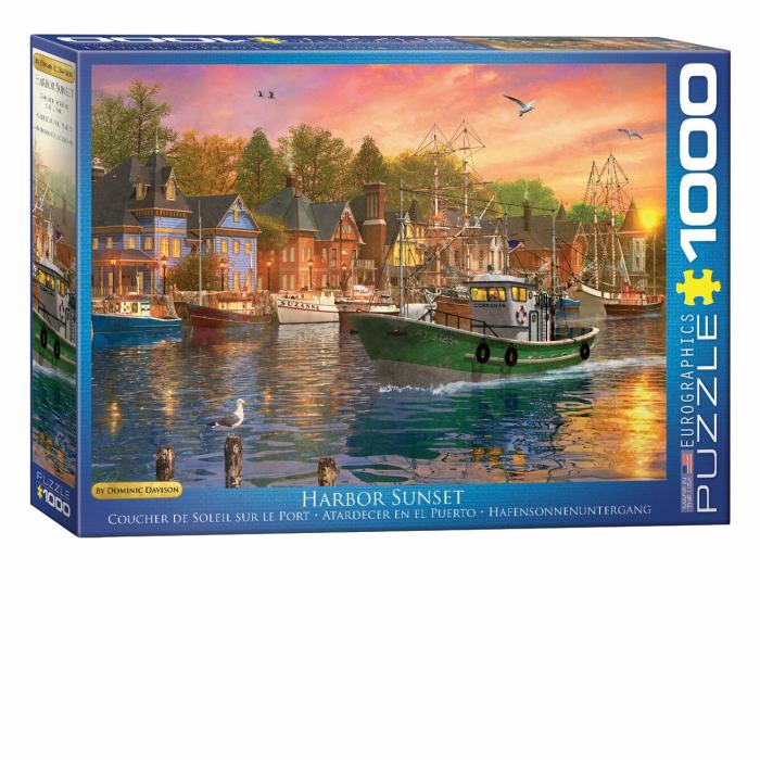 1000 Pieces | Harbor Sunset 1000-Piece Puzzle 1000 Pieces 1000 Pieces