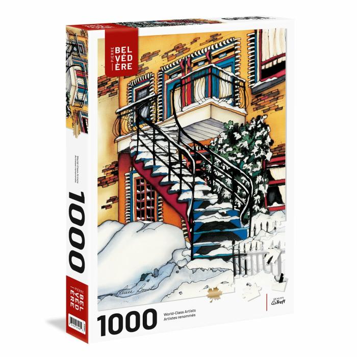 1000 Pieces | Snowy Balconies 1000-Piece Puzzle 1000 Pieces 1000 Pieces