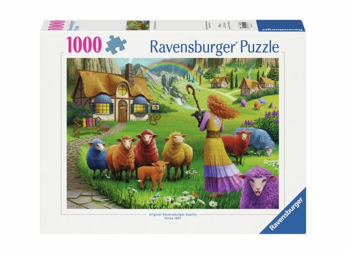 1000 Pieces | The Happy Sheep Yarn Shop 1000-Piece Puzzle 1000 Pieces 1000 Pieces