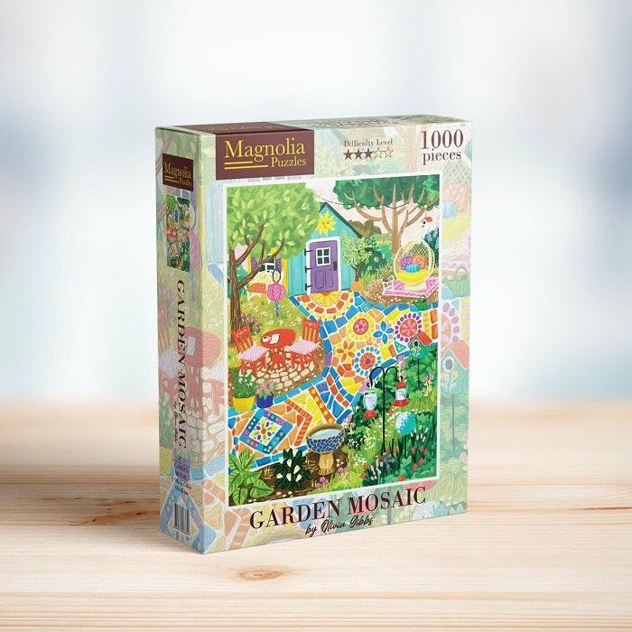 1000 Pieces | Garden Mosaic – Olivia Gibbs 1000- Piece Puzzle 1000 Pieces 1000 Pieces