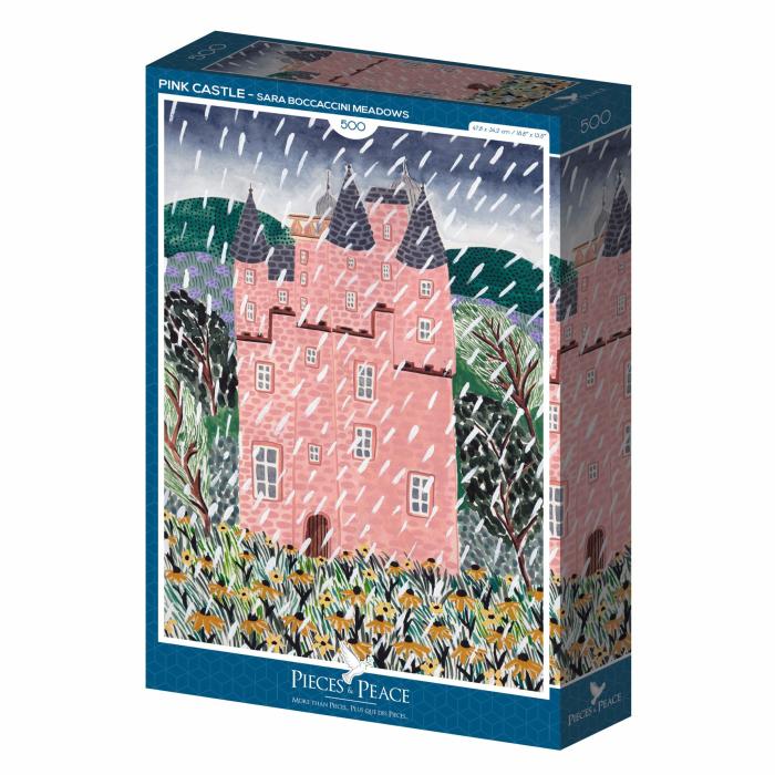 1000 Pieces | Pink Castle 1000-Piece Puzzle 1000 Pieces 1000 Pieces