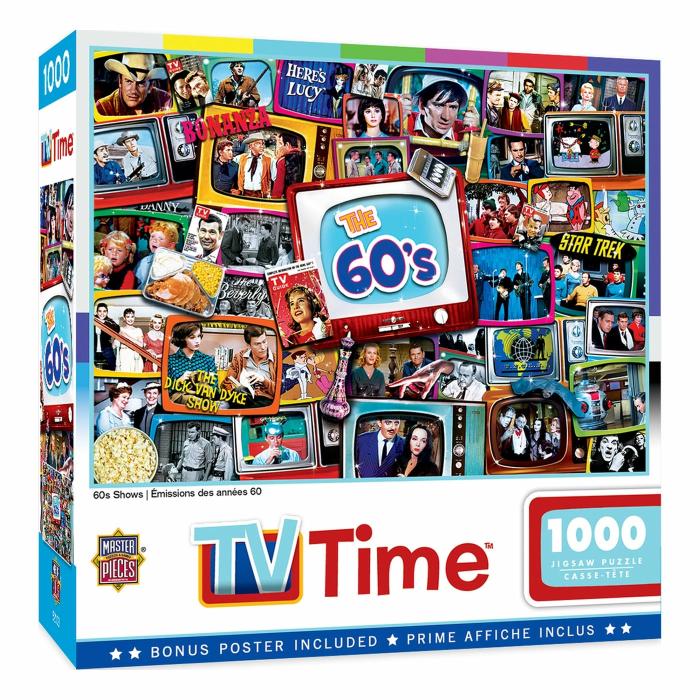 1000 Pieces | Tv Time The 60’s 1000-Piece Puzzle 1000 Pieces 1000 Pieces